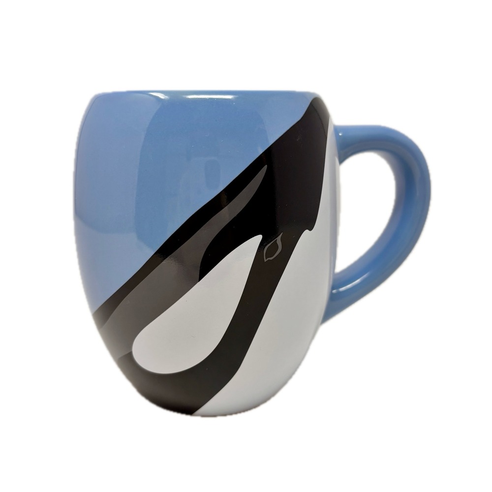 SeaWorld Shamu Orca Whale Blue Ceramic Coffee Mug Killer Whale Souvenir Cup